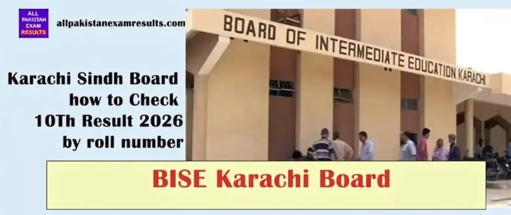 Karachi sindh board check 10th result 2026 by roll number